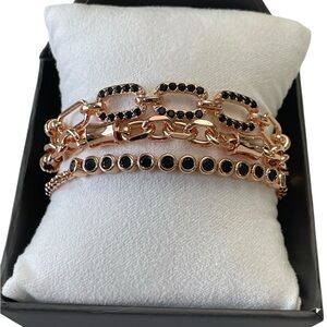 Bomb Party Luxe Bracelet RBP8082, Timeless Details- Rose Gold Plated- NIB